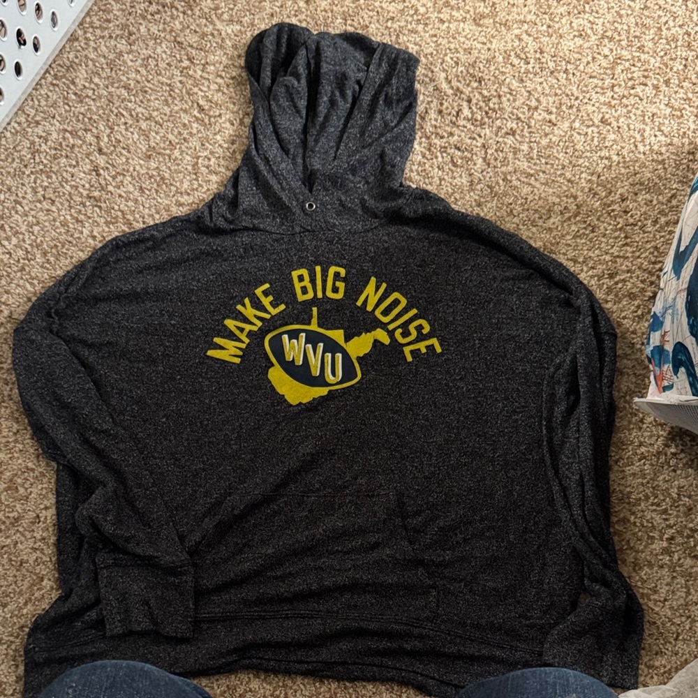 WVU Women's Black Hoodie Sweater